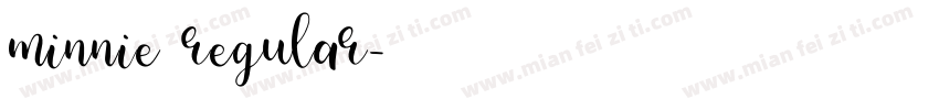 minnie regular字体转换
